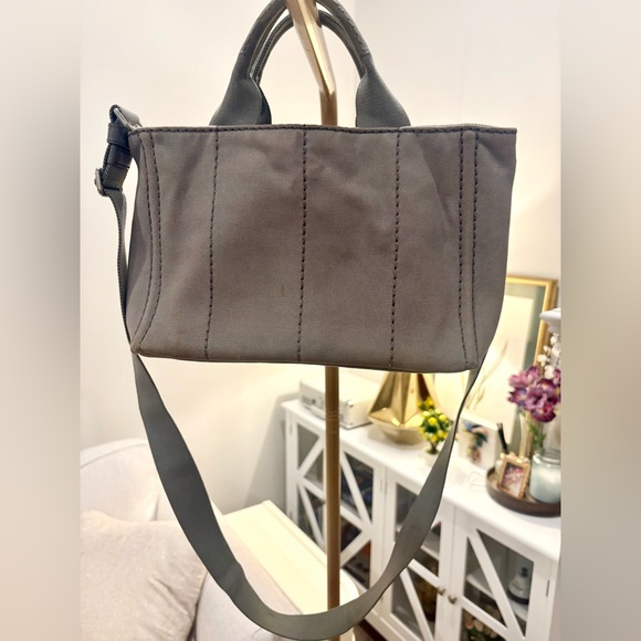 SOLD — Prada Canapa Tote Bag B2642B Canvas 2Way Shoulder Bag • Japan • EUC - Picture 2 of 16
